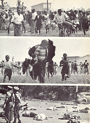 On 21 March 1960, police opened fire on an anti-pass demonstrations in Sharpeville, killing 69 people and wounding 186. On 30 March the government banned the ANC and the Pan Africanist Congress, declared a state of emergency, arrested and detained thousands without trial. 