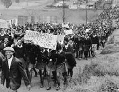 Student anger and grievances against Bantu Education exploded in June 1976. Tens of thousands of high school students took to the streets to protest against compulsory use of Afrikaans at schools. Police opened fire on marching students, sparking an uprising that spread to other parts of the country. 
