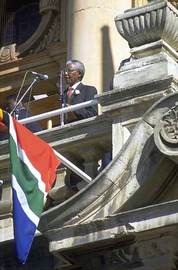 On 10 May, Nelson Mandela was inaugurated as the President of South Africa, heading a Government of National Unity. 